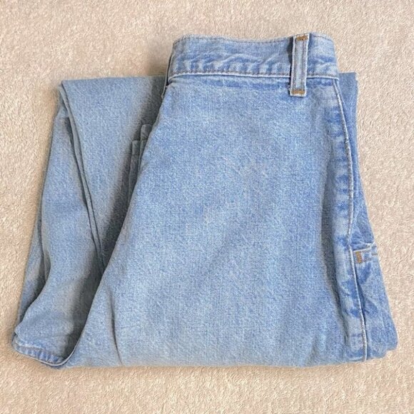 Vintage Bluenotes Light Wash High Rise Pleated Tapered Hammer Style Jeans - Picture 13 of 13